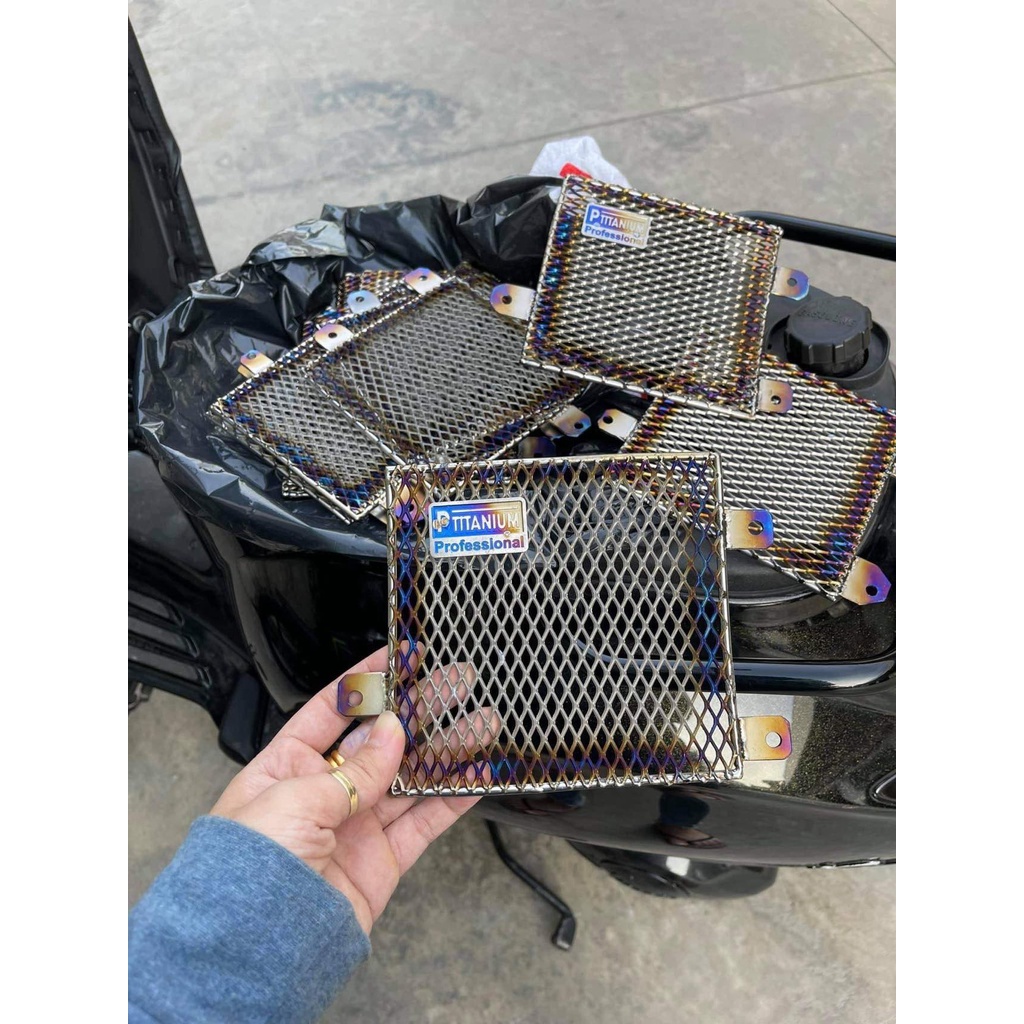 [P.titanium] Che két nước Full Titan Lưới cho Vario Click Ab Shvn 2015-2018 Winner