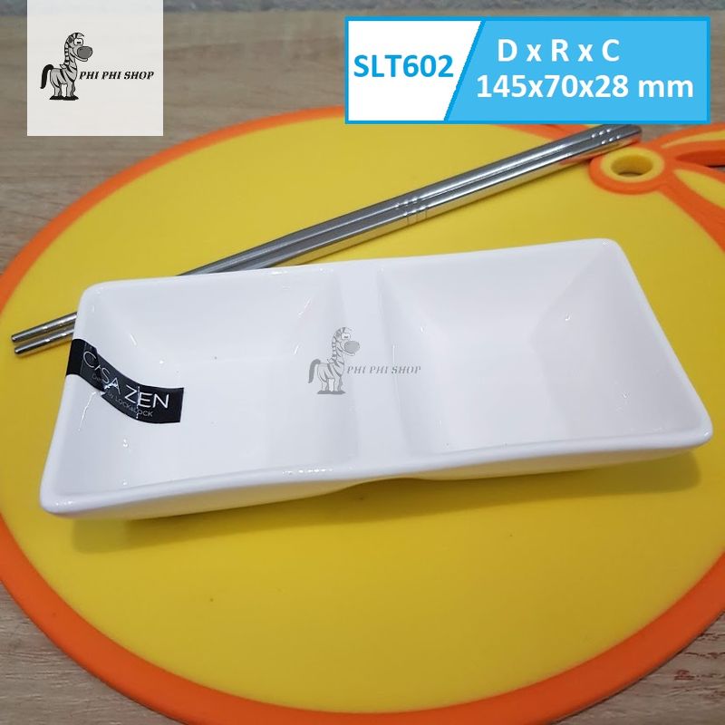 Chén dĩa sứ Lock&Lock đựng nước chấm gia vị dòng Casa Zen