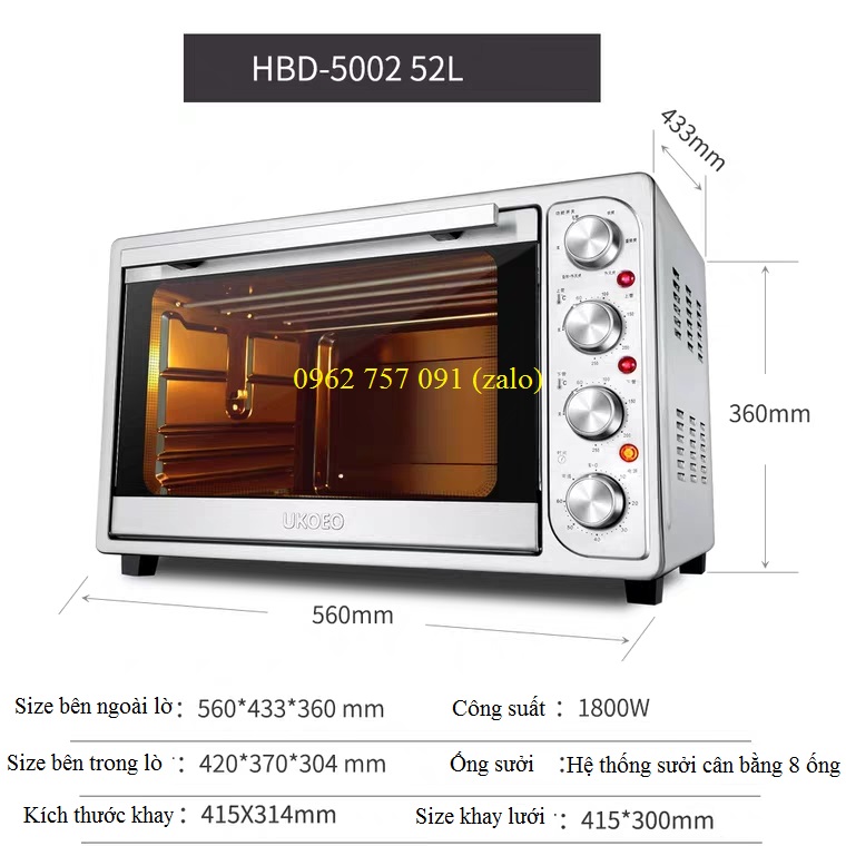 Lò nướng Ukoeo 5002