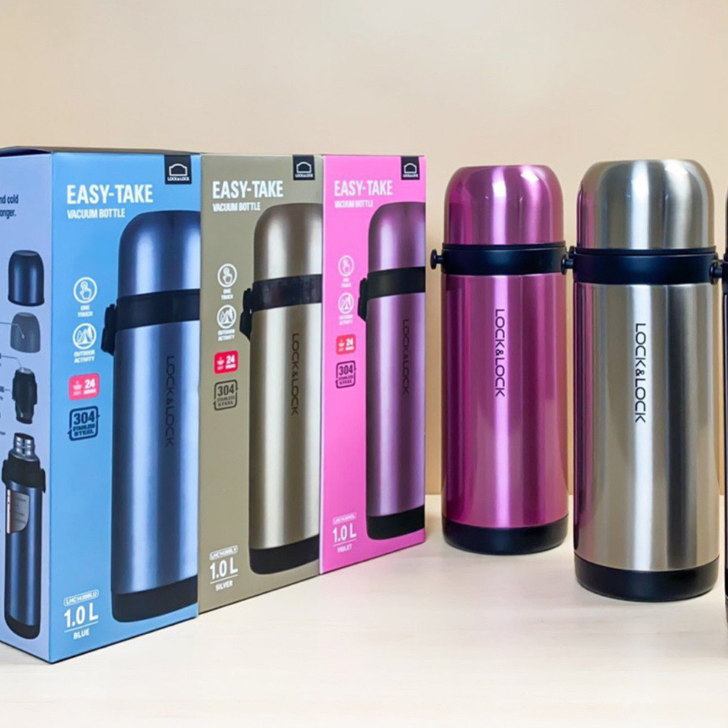 Bình giữ nhiệt Lock and Lock Easy Take LHC1439 1000ml chất liệu inox 304S Cao Cấp