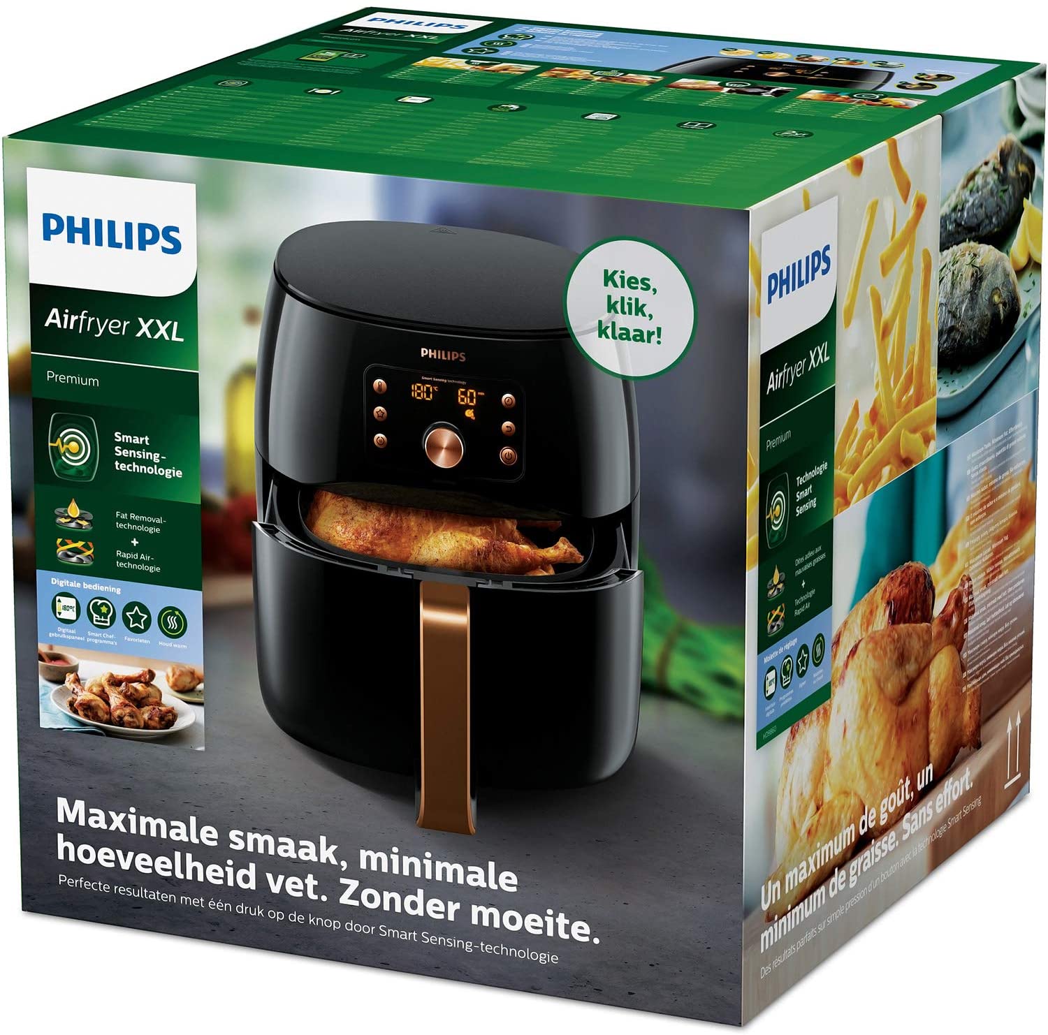 [Trả góp 0%]Nồi chiên không dầu Philips HD9860/90 XXL