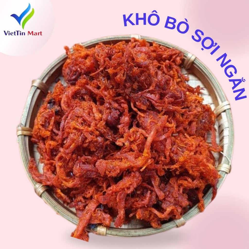 1kg Thịt bò khô sợi thơm ngon (khô gà giả bò) - Viettin Mart,