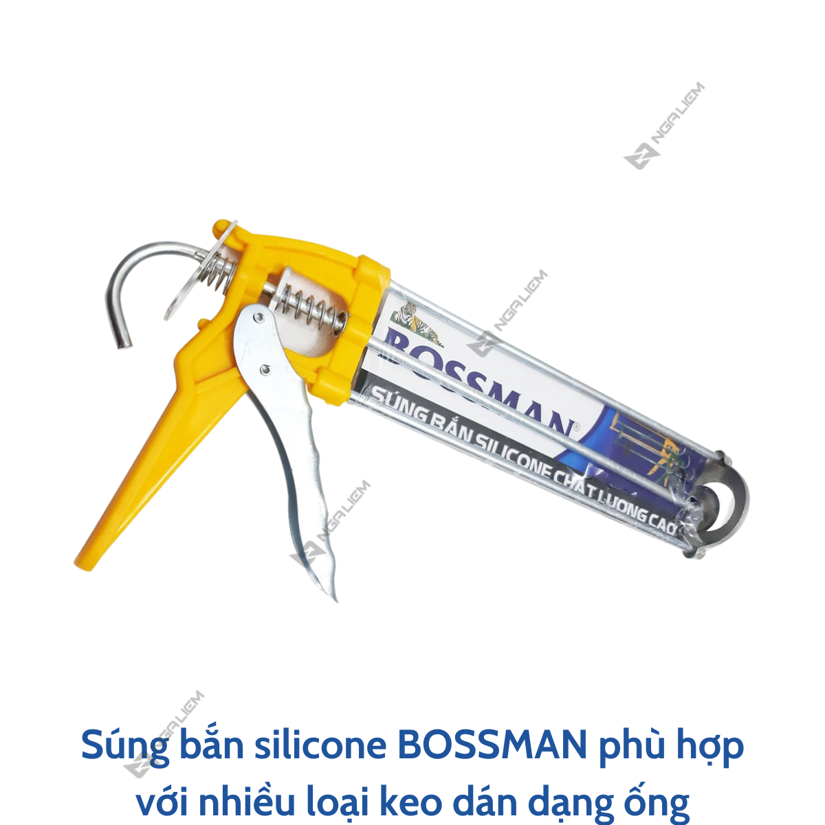 Súng bắn silicone BOSSMAN vàng cao cấp [Hàng chính hãng]