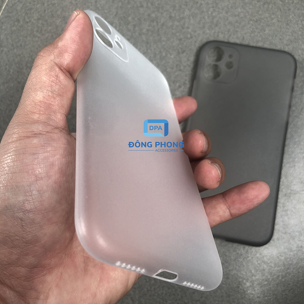 Combo 2 Ốp Lưng Trong Nhám Unibody iPhone 11 Mỏng Giấy