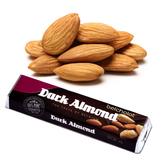 socola Dark chocolate With Almond 45gr