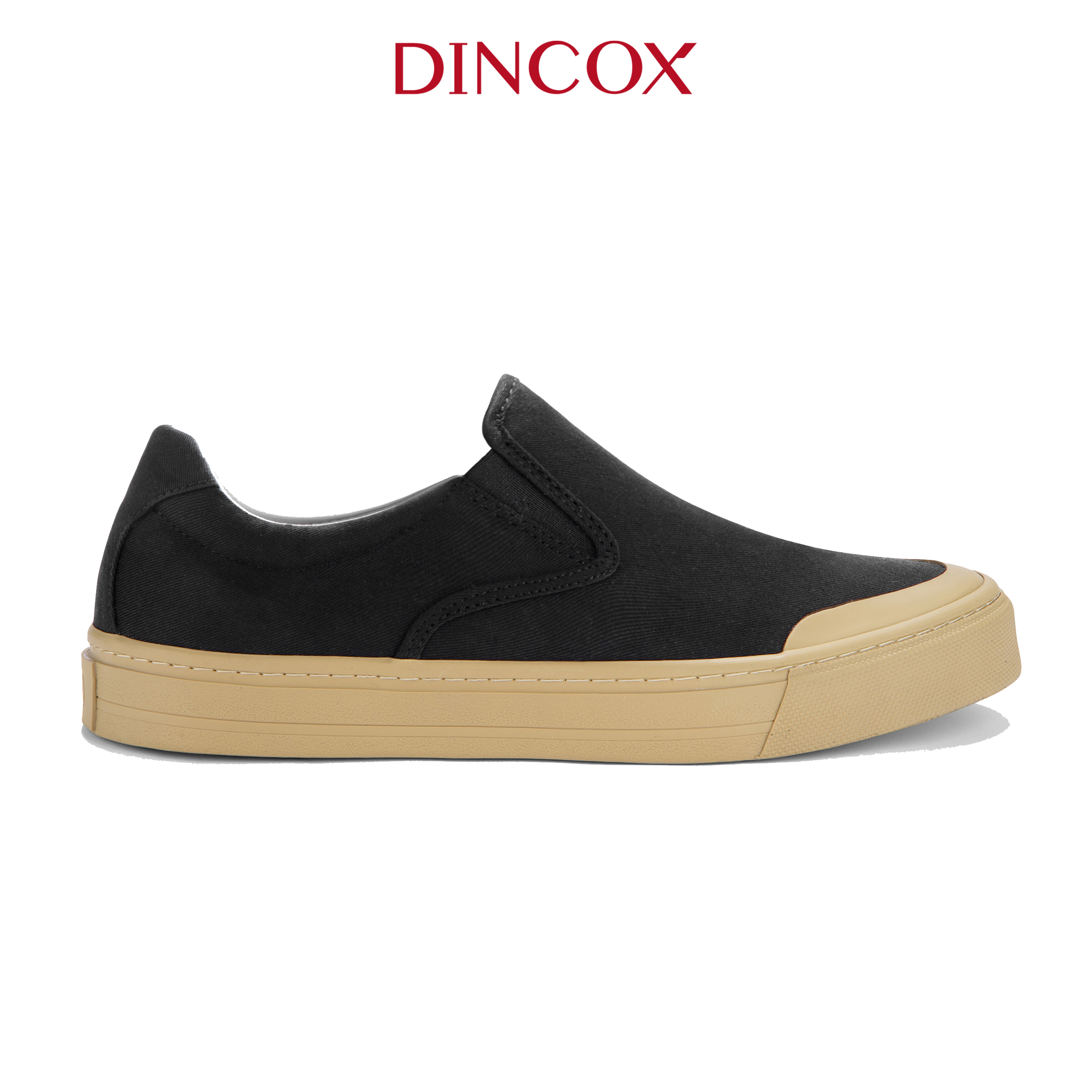 Giày Lười Sneaker Da Nam DINCOX DC20 Black Đơn Giản, Lịch Lãm Dincox