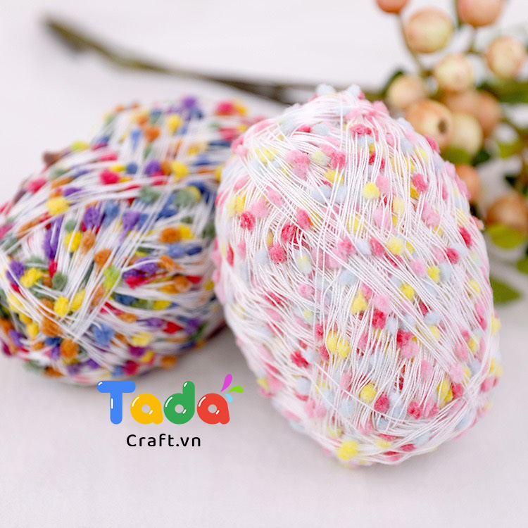 Len Pompom Mix Color 50gr