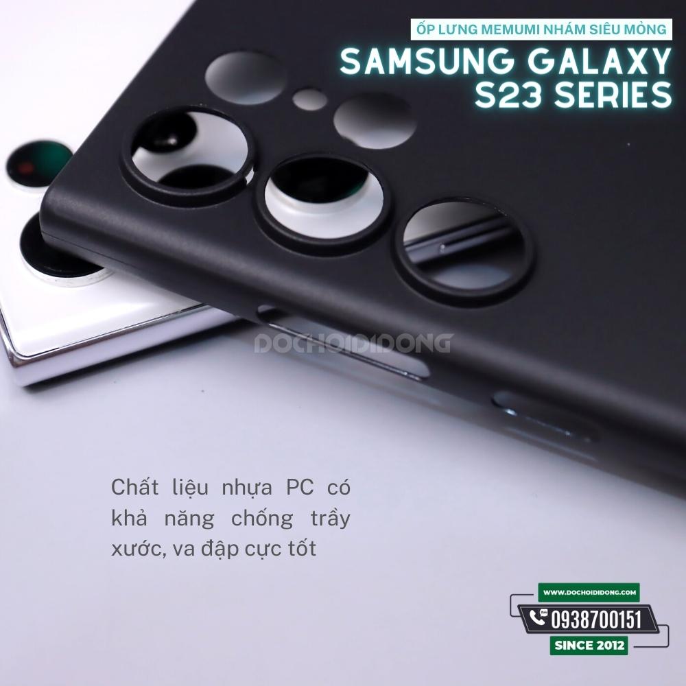 Ốp Lưng Samsung Galaxy S23/S23+/S23 Memumi Nhám Siêu Mỏng