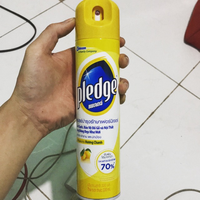 Xịt bóng gỗ Pledge 330ml