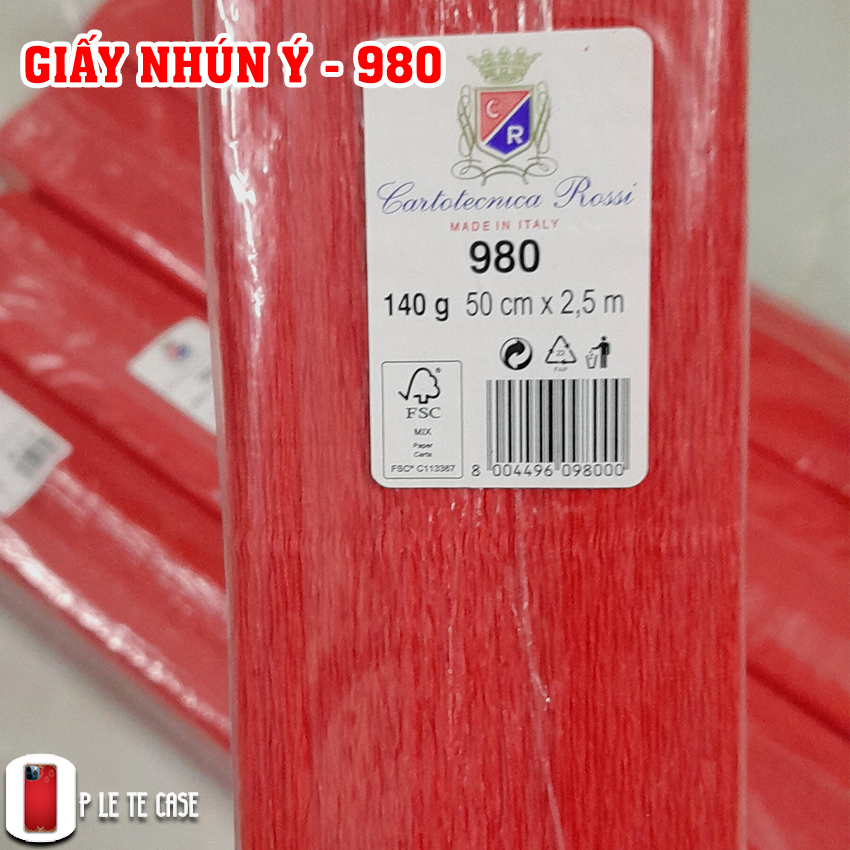 Giấy nhún Ý làm hoa, đồ handmade - 50cmx250cm