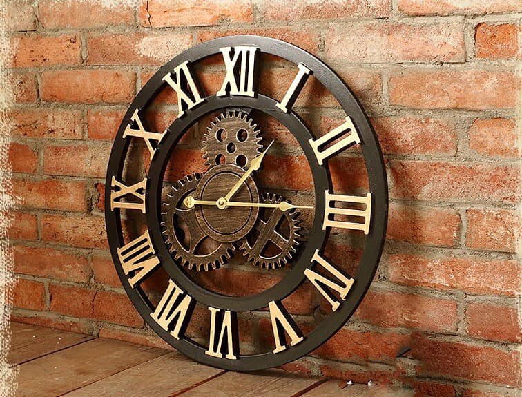 Wooden wall clock