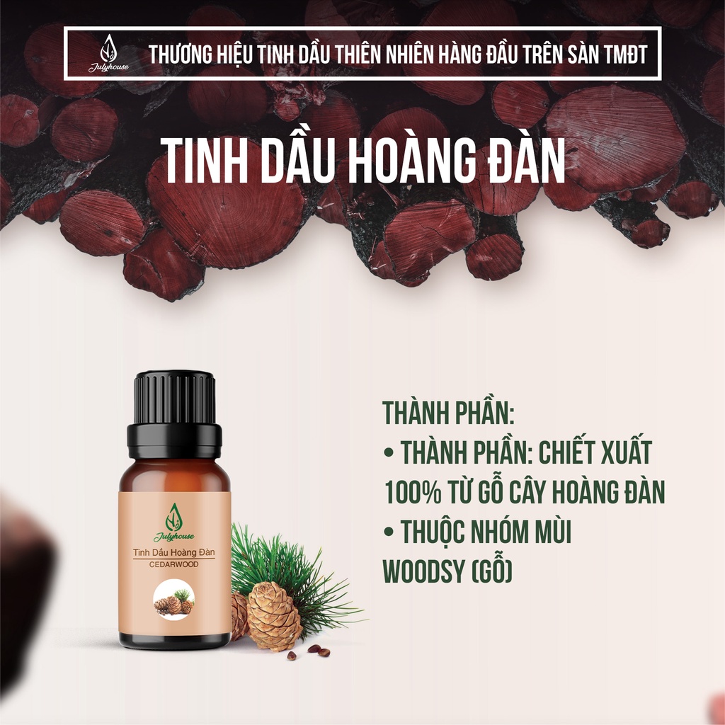 Tinh dầu Hoàng Đàn Julyhouse 10ml