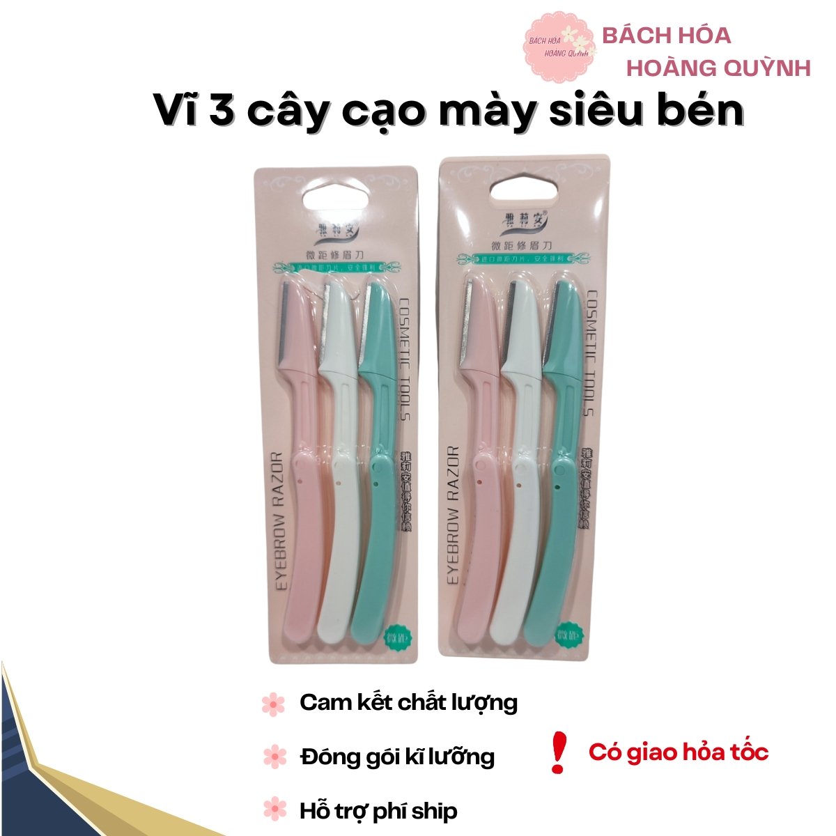 Vĩ 3 cây dạo cạo lông mày .