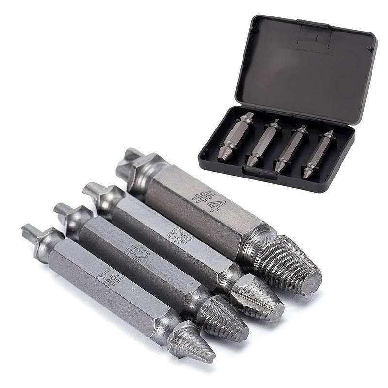 Bộ 4 Mũi Khoan Tháo Ốc Vít, Bulong Bị Gẫy, Toét Đầu Cao Cấp