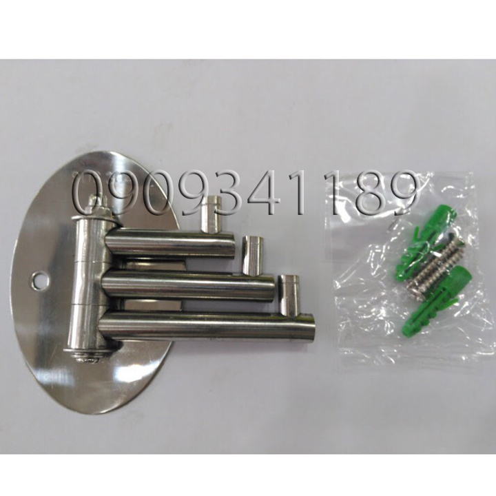[HCM]Móc treo quần áo khăn mặt... 3 chấu inox 304 cao cấp