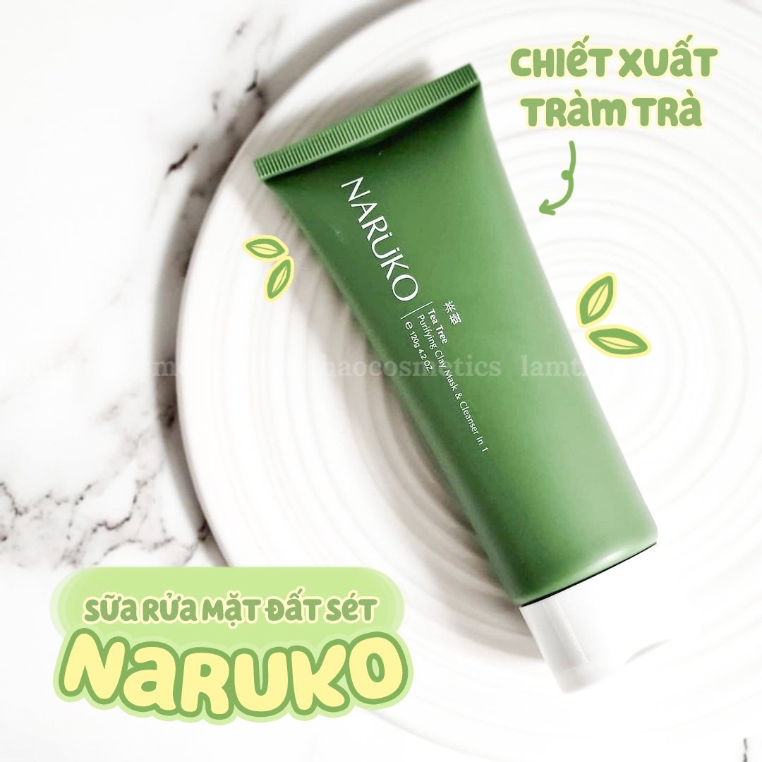 Sữa Rửa Mặt Naruko Tea Tree Purifying Clay Mask & Cleanser 120g
