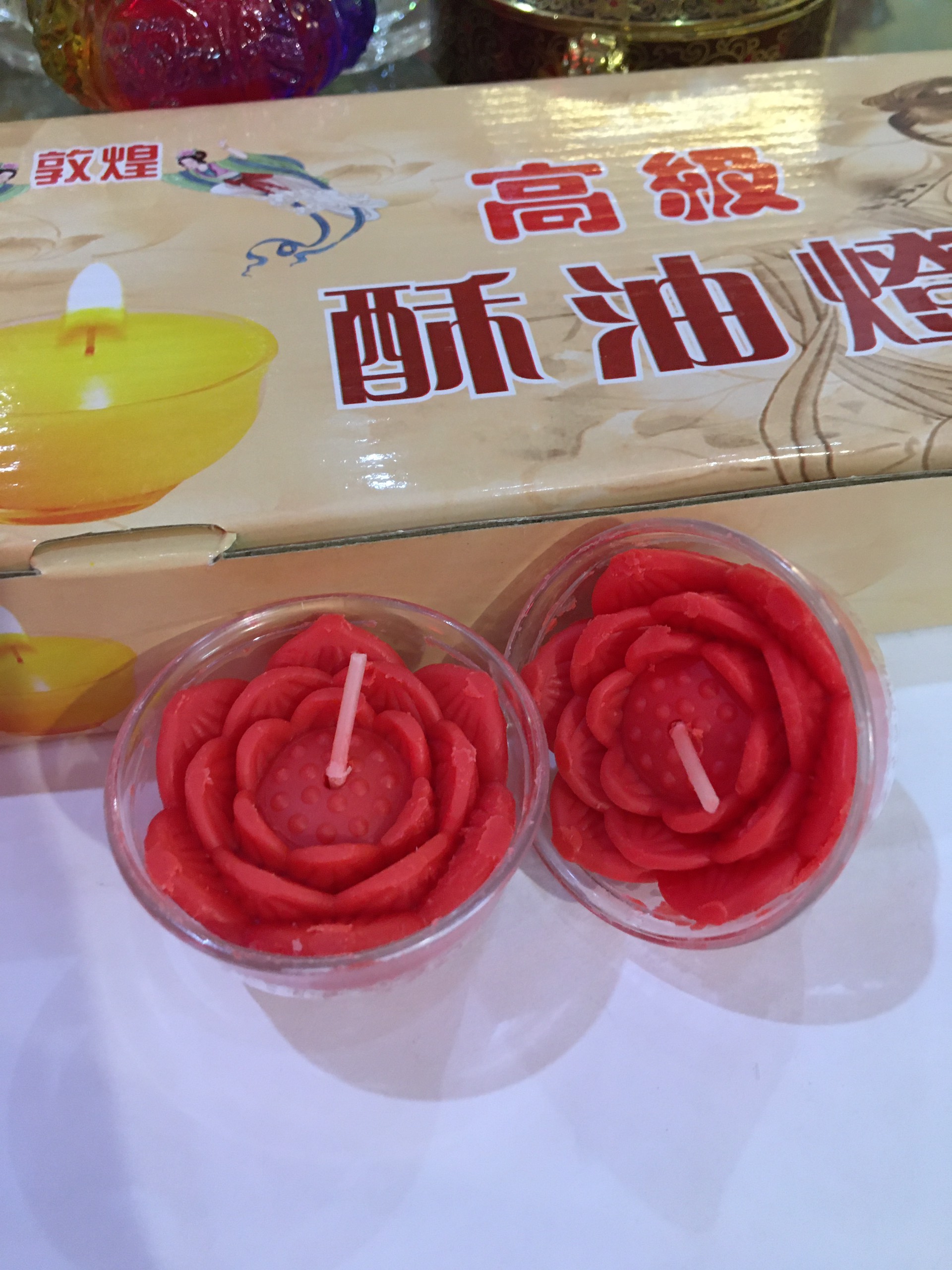 Nến tealight sen ( 1 hộp 10 viên ) - Văn phòng phẩm Nhơn Phát