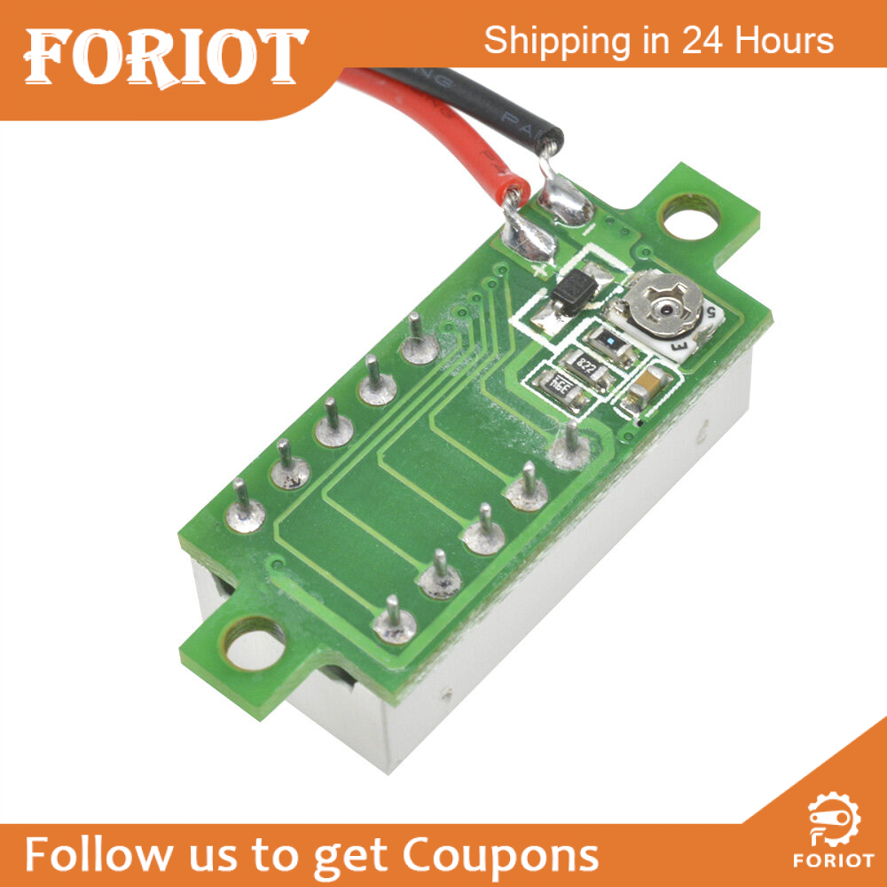 Foriot Thiết Bị Kiểm Tra Điện Áp, Vôn Kế DC Kỹ Thuật Số Mini DC 3.7~30V Với Màn Hình LED 0.28 Inch