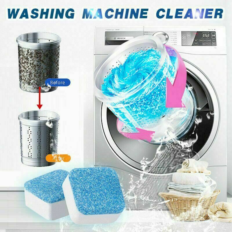 SÉT 12 VIÊN TẨY RỬA VỆ SINH LỒNG MÁY GIẶT SIÊU SẠCH TẨY SẠCH MỌI VẾT DƠ KHỬ MÙI HIỆU QUẢ