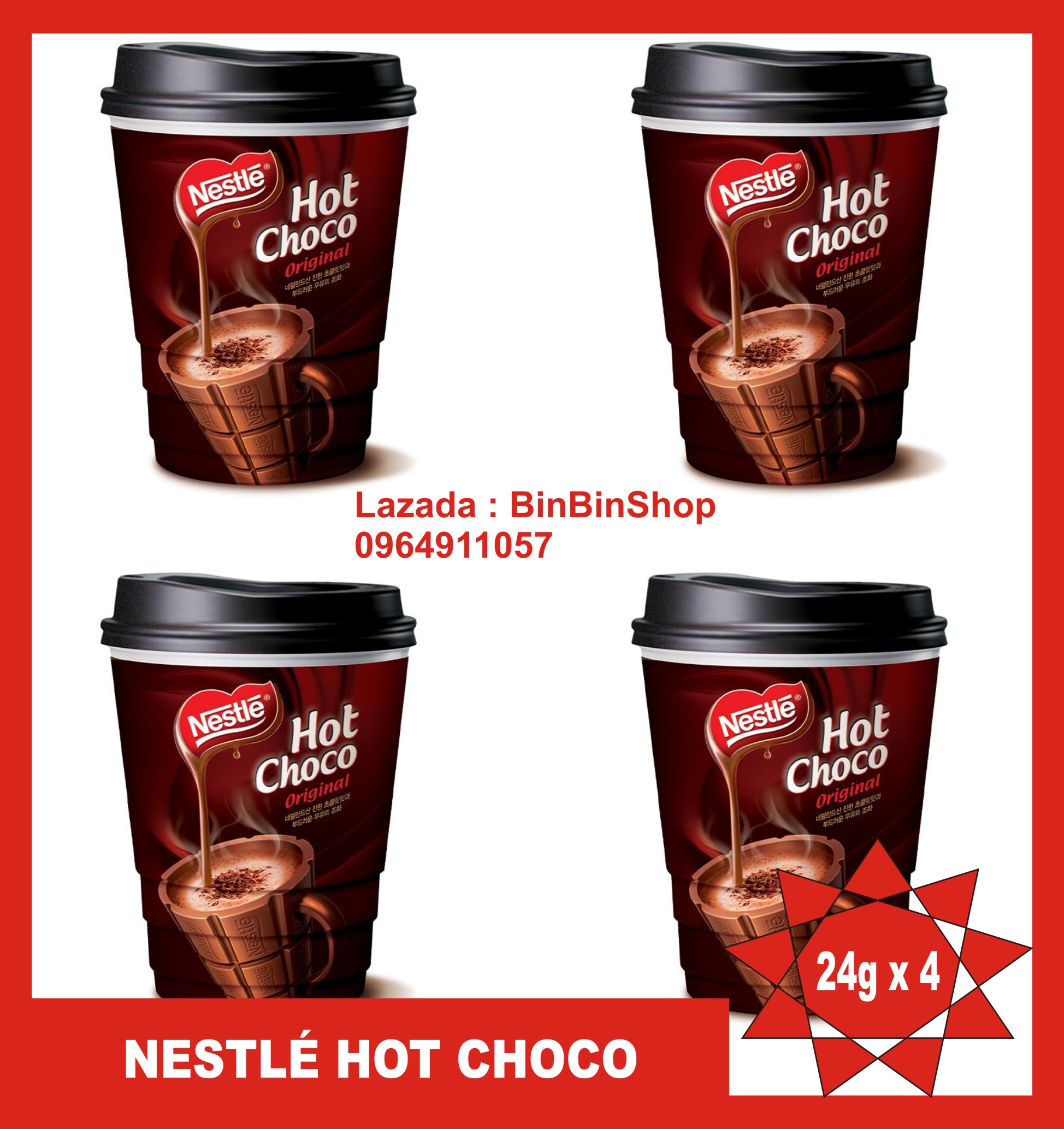 Ly giấy Bột Cacao Nestle Hot Choco 1x24g