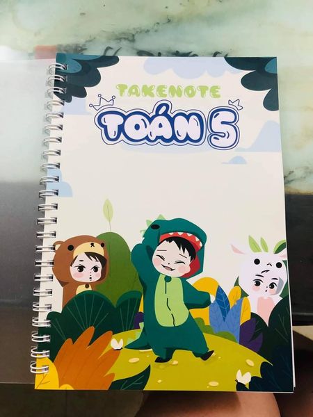 Sổ takenote Toán 5 - Sổ tay ghi chép tổng hợp kiến thức toán lớp 5