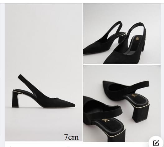[VNXK] Giày cao gót slingback Zara xuất dư - AG03