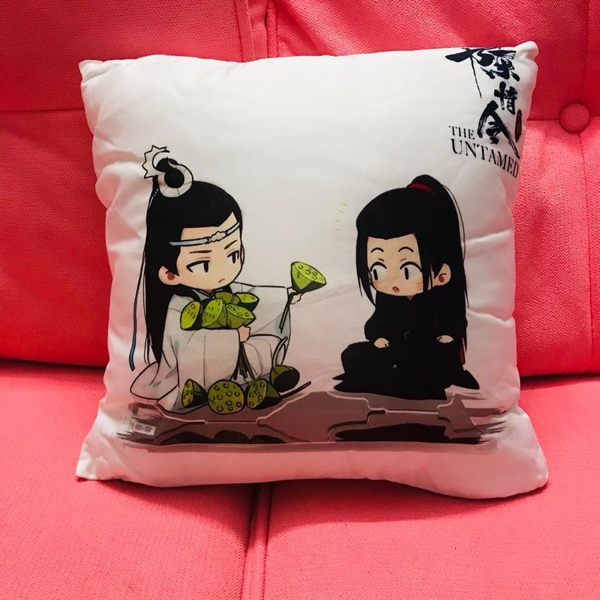Gối Trần Tình Lệnh chibi Ma đạo tổ sư gối ôm êm ái in hình anime chibi