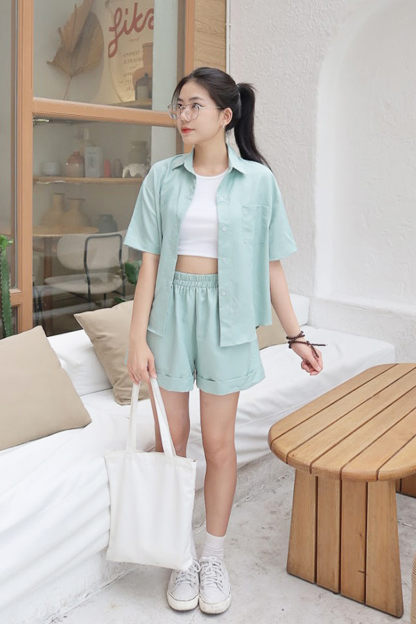 [NHẬP MÃ NOVFALAZSOCIAL02 GIẢM 40K ĐƠN 199K  ] Quần short MAYBI chéo dây