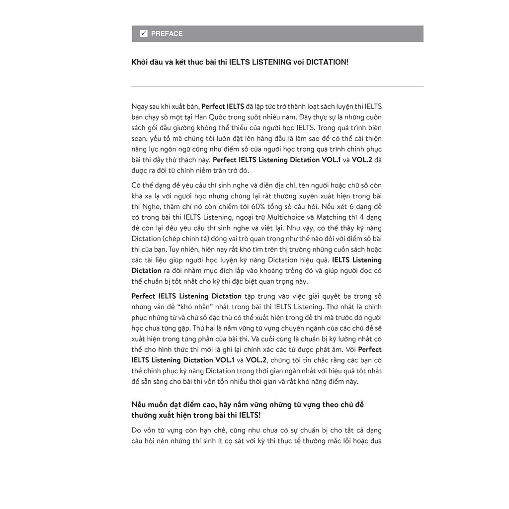 Sách Alphabooks - Perfect Ielts Listening Dictation Vol.2