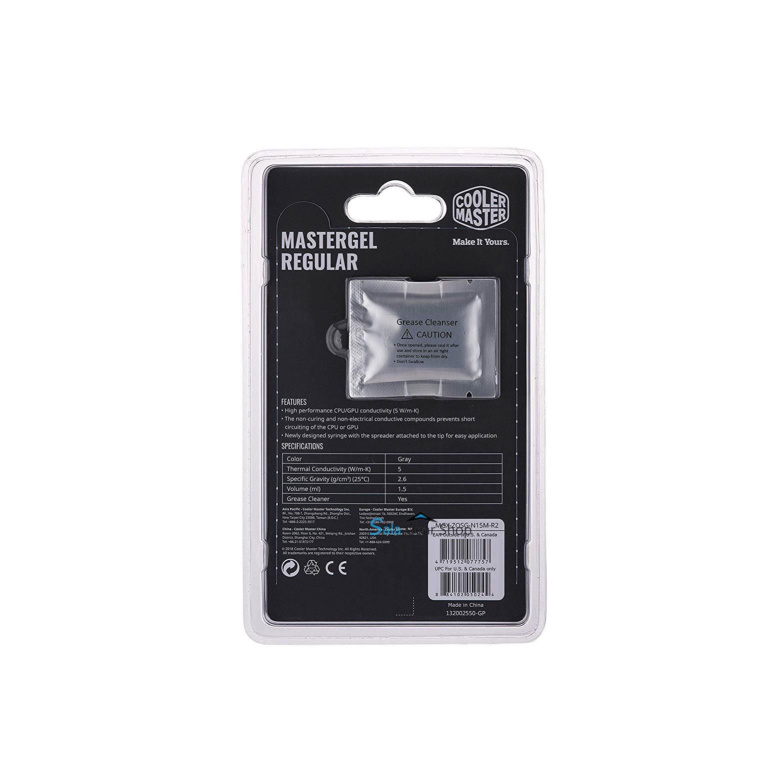 Keo Tản Nhiệt Cpu CoolerMaster Mastergel Regular MG-5