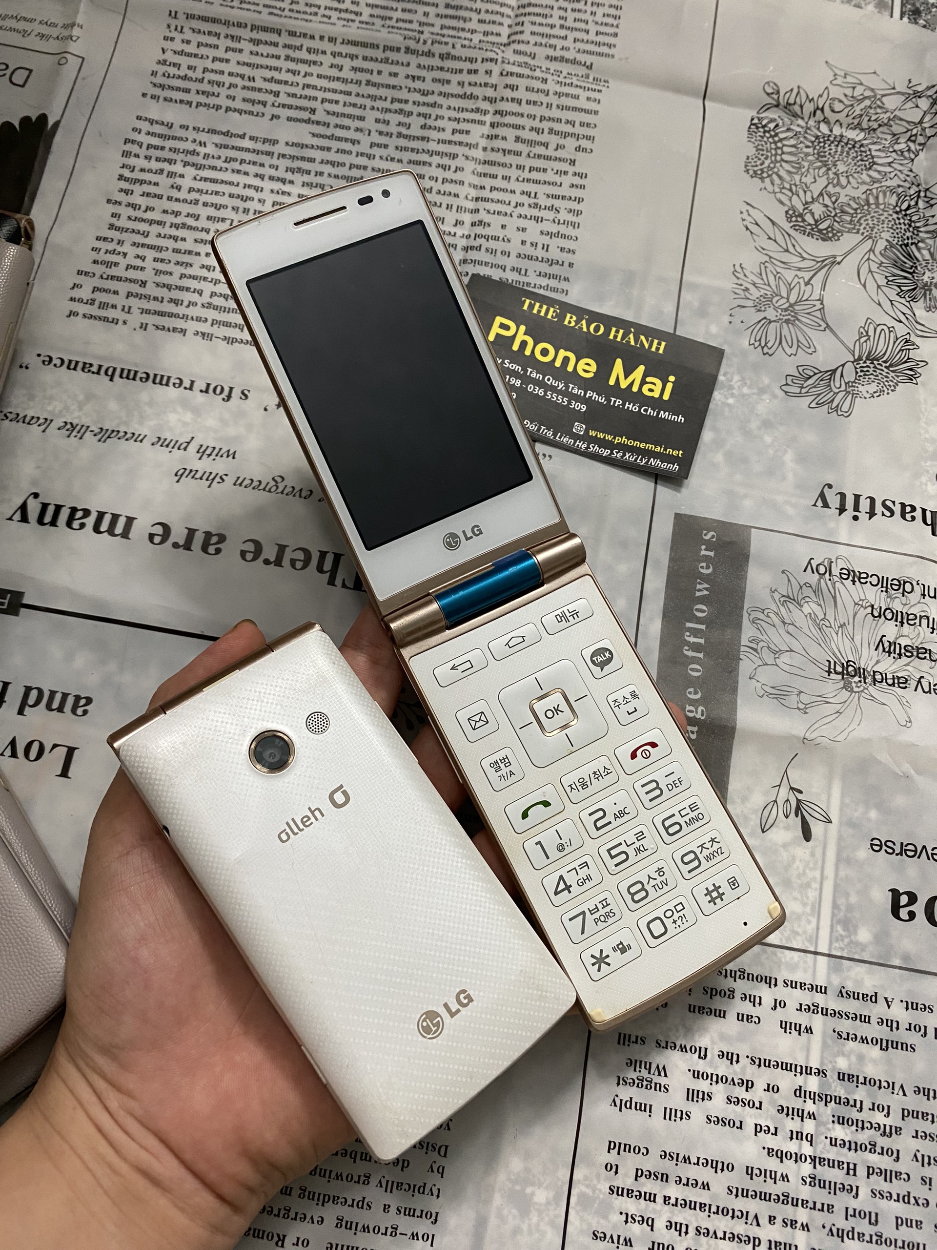 Điện thoại lg – t48ok nắp gập cảm ứng dễ dàng sử dụng