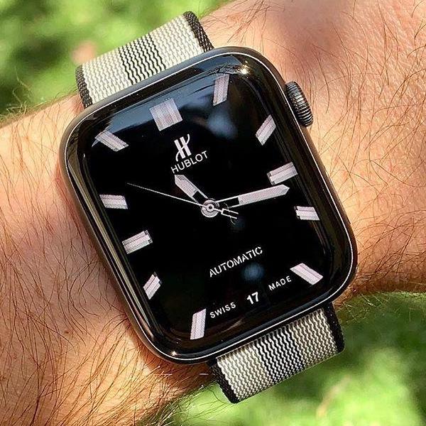 Dây Nylon Woven đồng hồ Apple Watch Black Stripe (không kèm mặt đồng hồ)