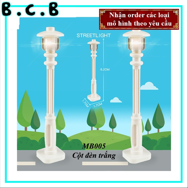 Phụ kiện MOC- Đồ chơi lắp ráp trang trí cột đèn đường - MB-005