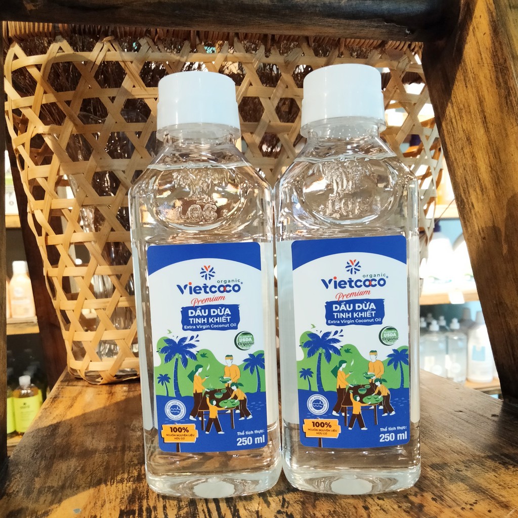 Dầu dừa tinh khiết Vietcoco chai Pet 250ml