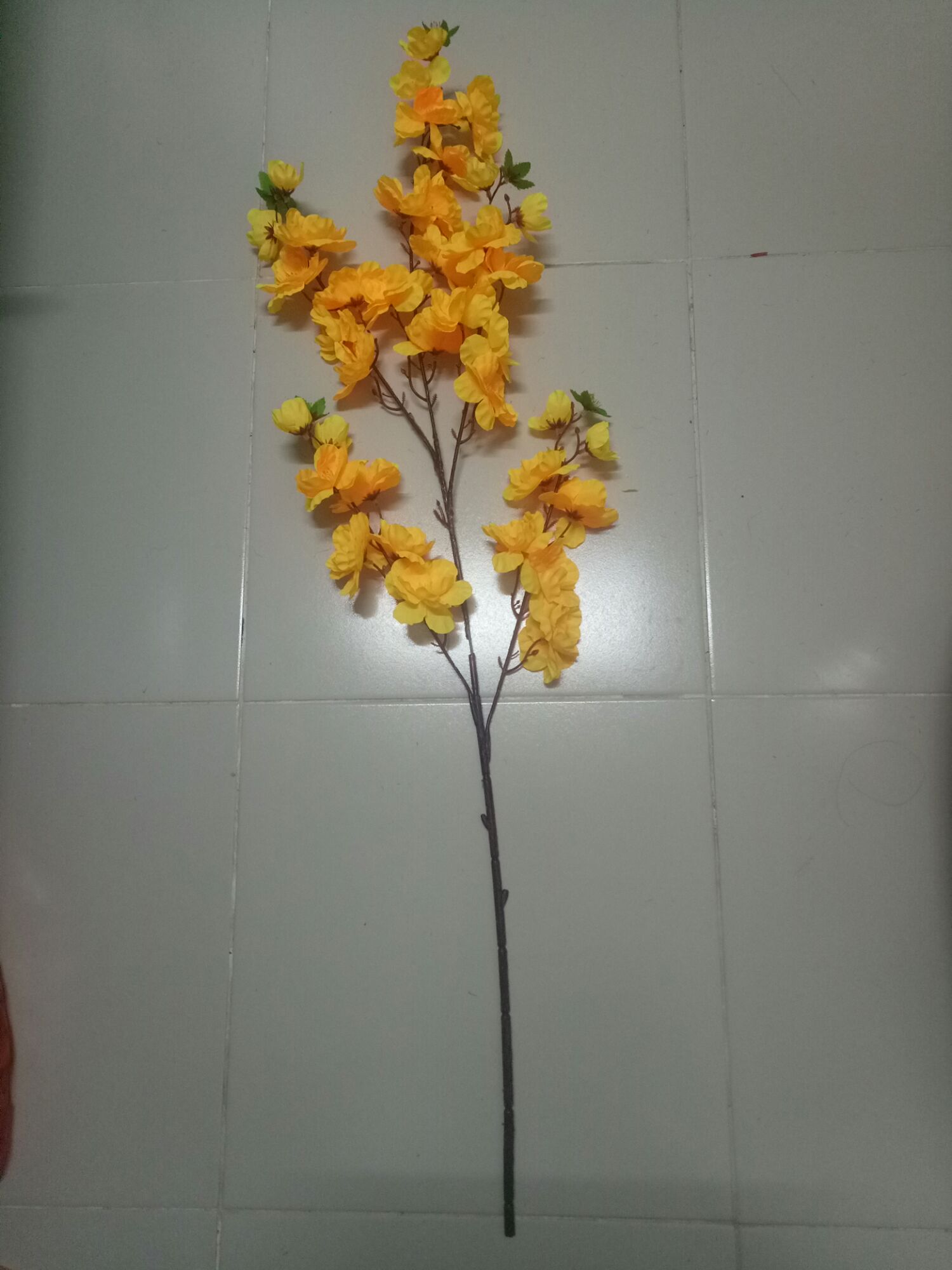 1 cành hoa mai cánh lớn - 1 mét