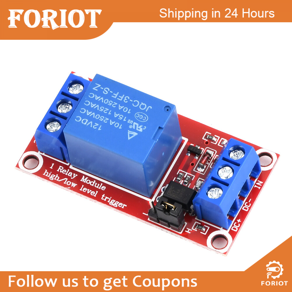 Foriot 12V1 channel optocoupler isolation high and low level trigger module