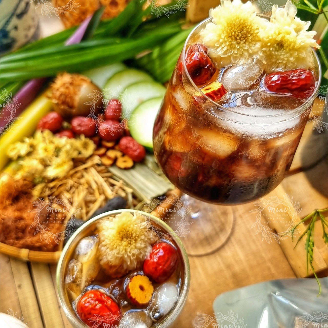 Set Nguyên Liệu Nấu Nước Sâm Đầy Đủ & Nguyên Liệu Nấu: Sâm Bông Cúc - Sâm  Bí Đao - Sâm Bổ Lượng Thành Phần Tự Nhiên Cho Nước Sâm Sản Phẩm