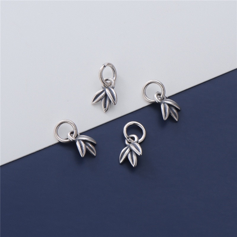 [S925] Charm bạc lá trúc - MH864
