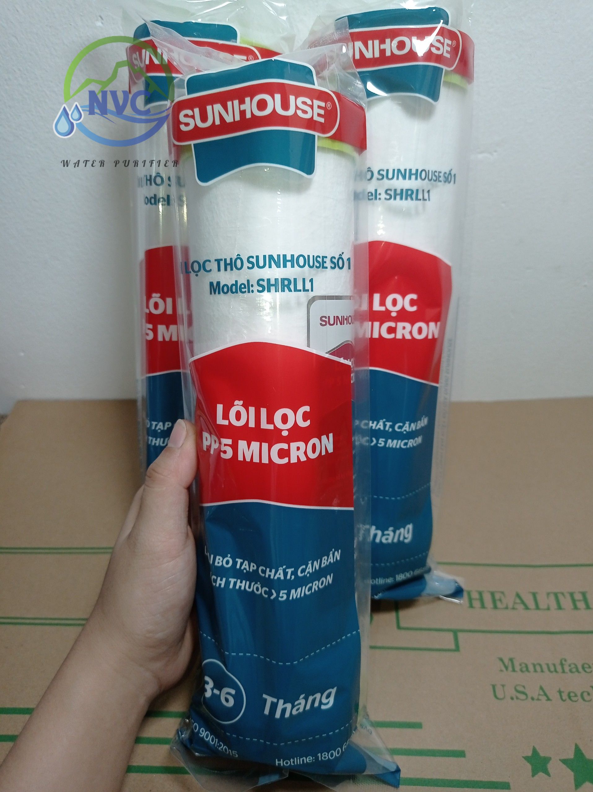 Bộ 3 Lõi Lọc Thô Sunhouse 123