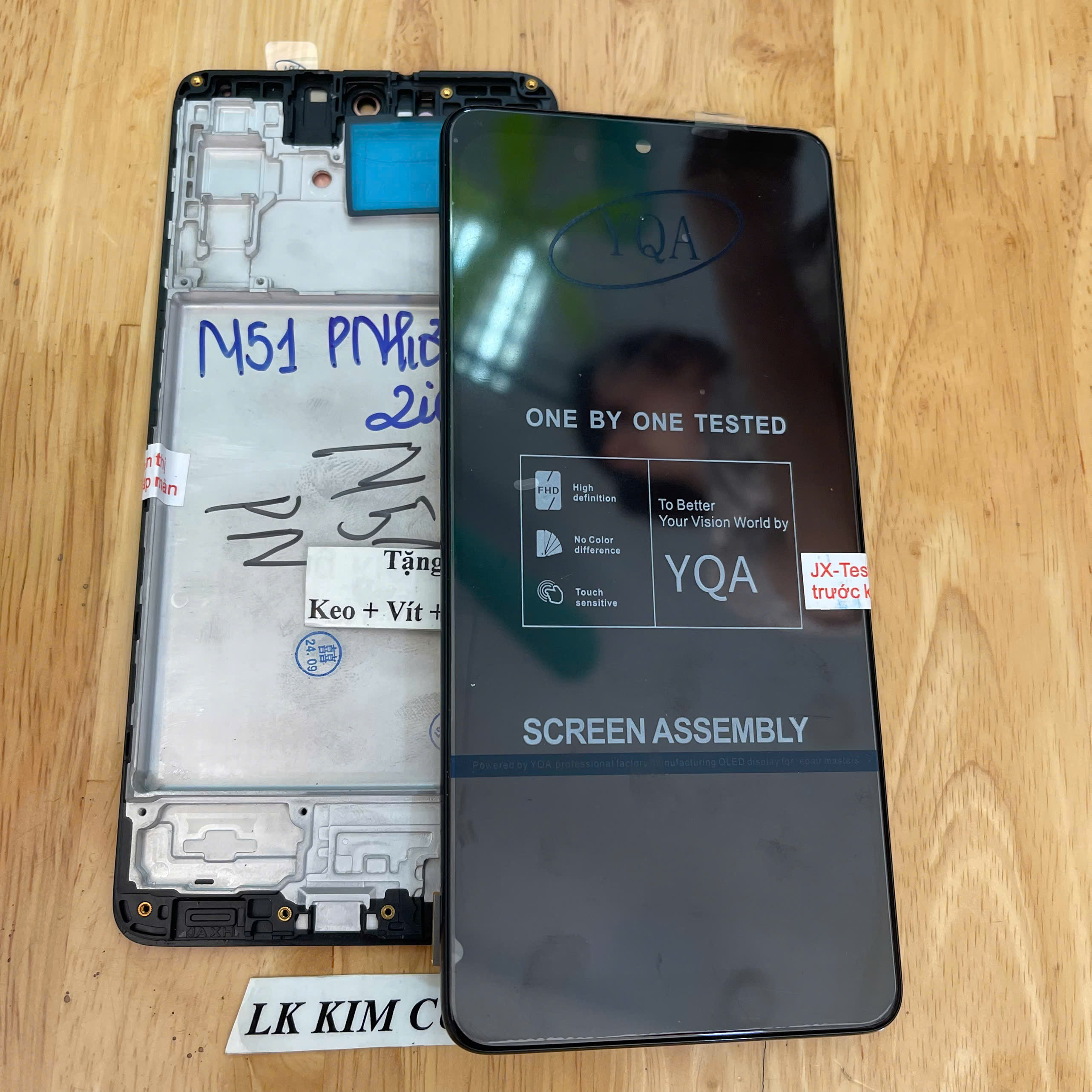 Màn hình samsung M51- liền khung - PHÔI NHỎ - OLED (2IC)