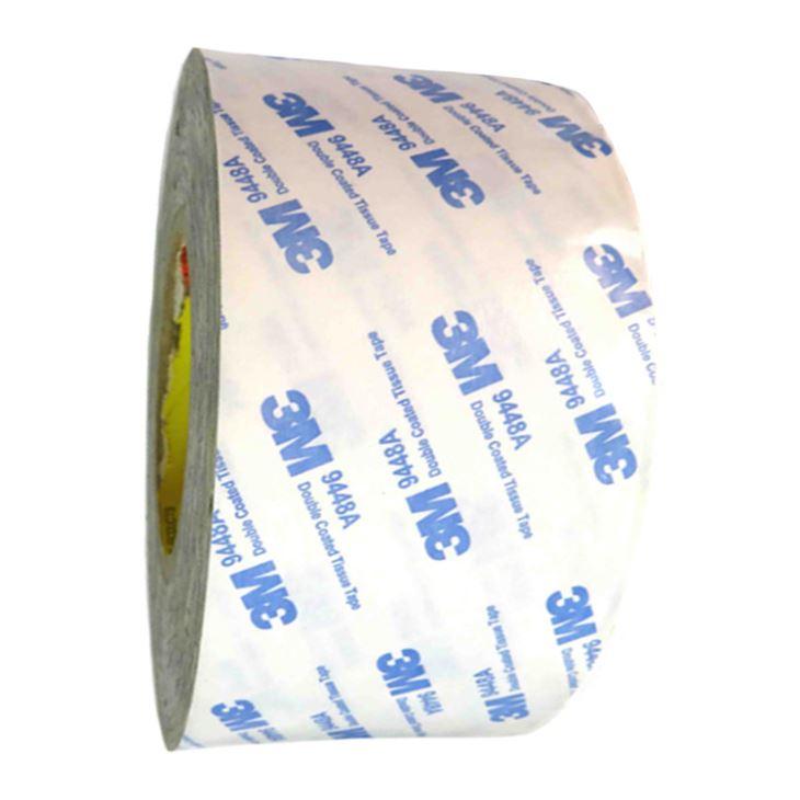 Băng keo 2 mặt 3M 9448A (Trắng phối xanh)