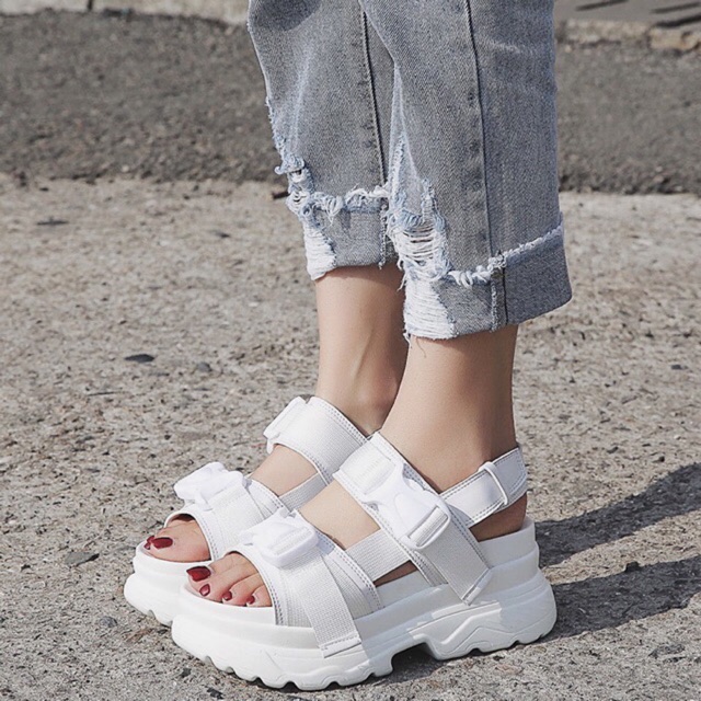 [Lấy mã giảm thêm 30%]Sandal Ulzzang Đế Cao 7Cm (ẢNh ThậT Ở CuốI)