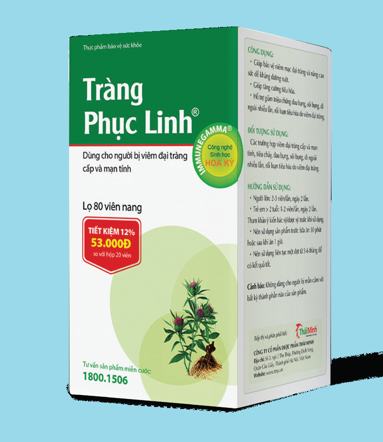 Hỗ trợ bệnh viêm đại tràng TRÀNG PHỤC LINH