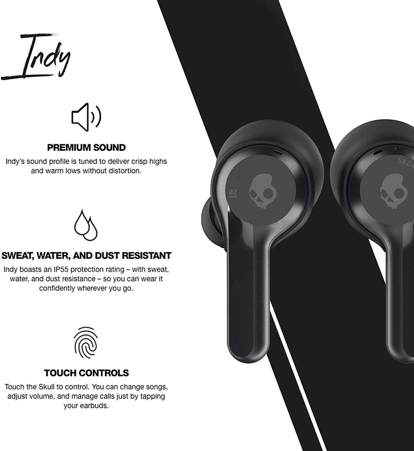 Tai nghe Bluetooth SKULLCANDY Indy True Wireless