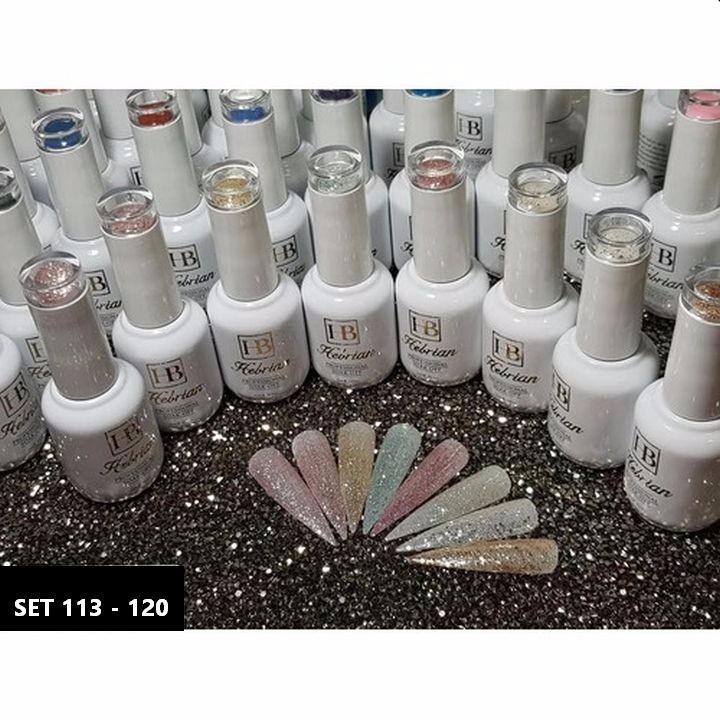 SƠN GEL HEBRIAN KIM TUYẾN 15 ML CHUẨN ĐẸP  - HB 113 - 120