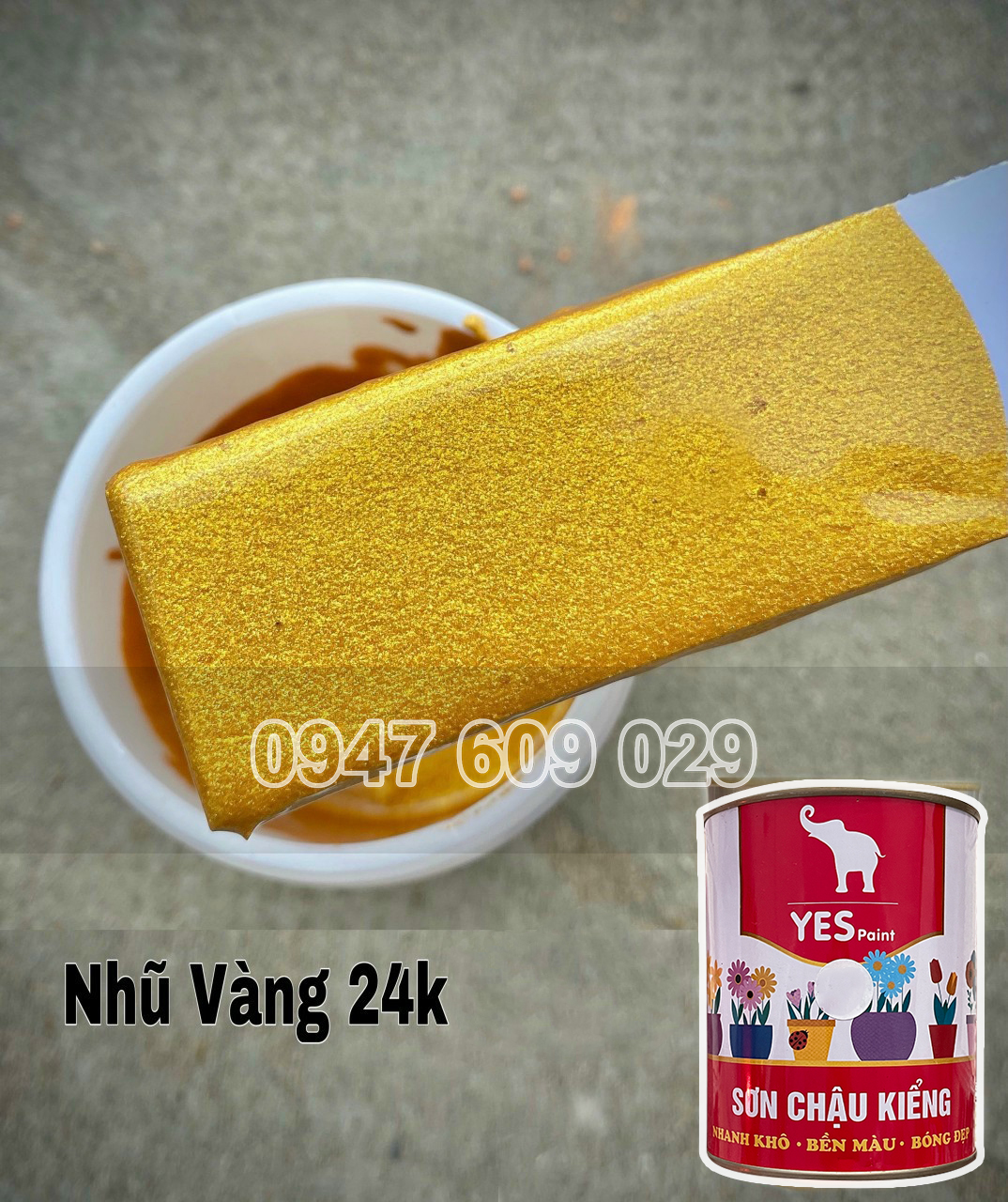 Sơn chậu kiểng hệ xăng thơm YES PAINT 800g
