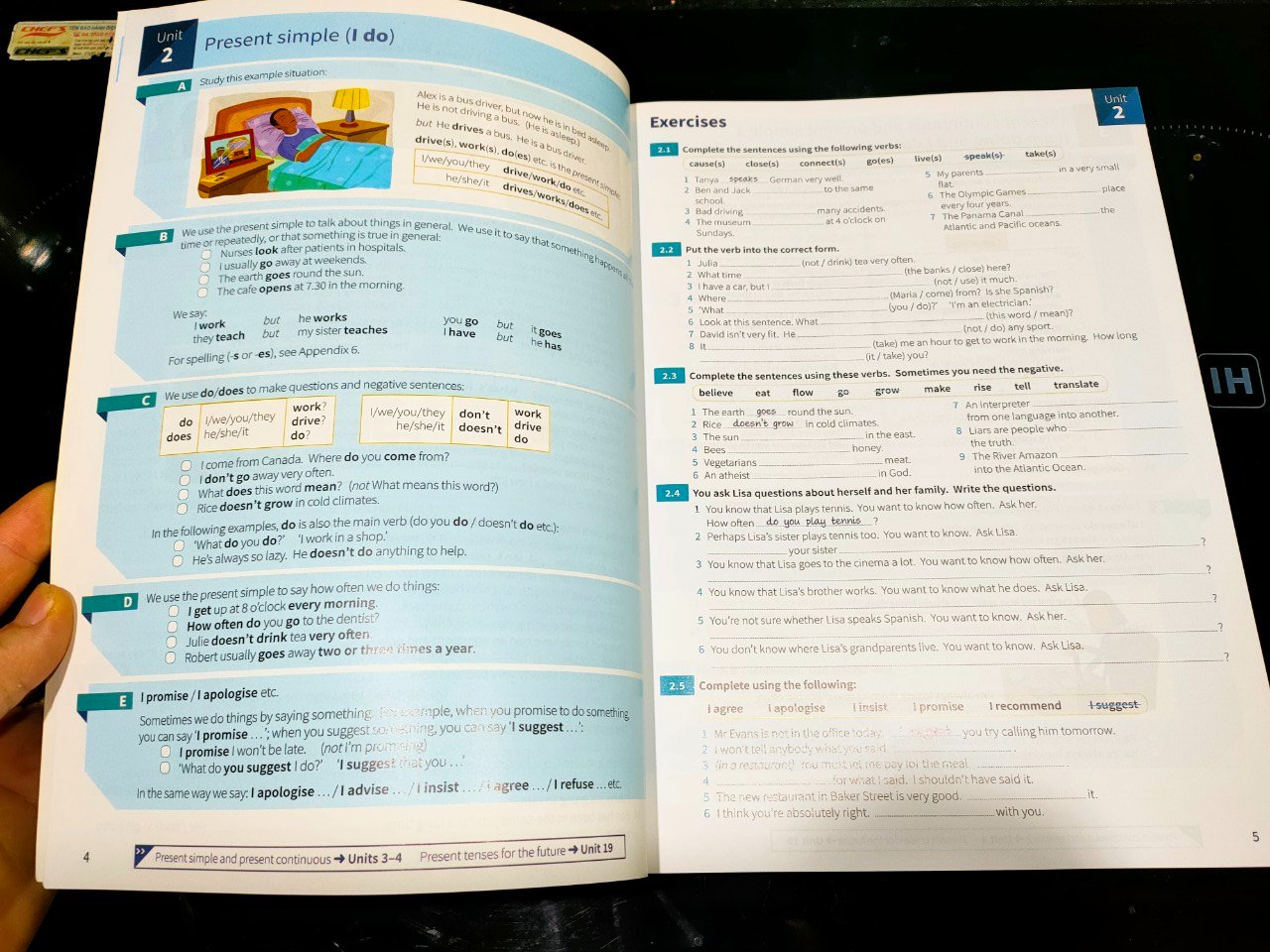 Bộ nhập english grammar in use 3q in màu (kèm link audio và answer key)