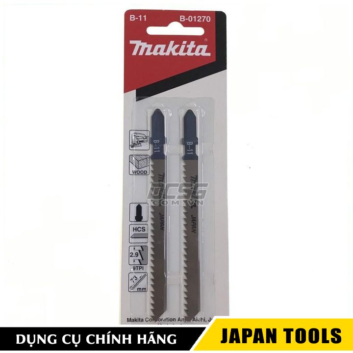 Bộ lưỡi cưa lọng B-11 Makita B-01270 (2 lưỡi/bộ) | Japan Tools