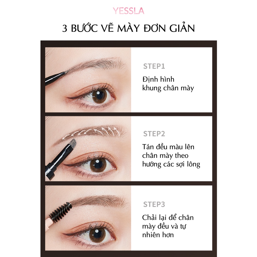 BABREA – Gel kẻ chân mày 3 in 1