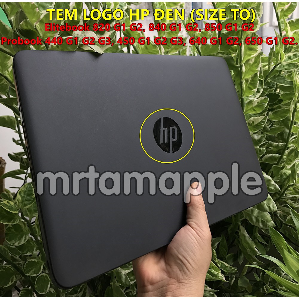 Tem dán sticker logo hp trang trí máy tính laptop